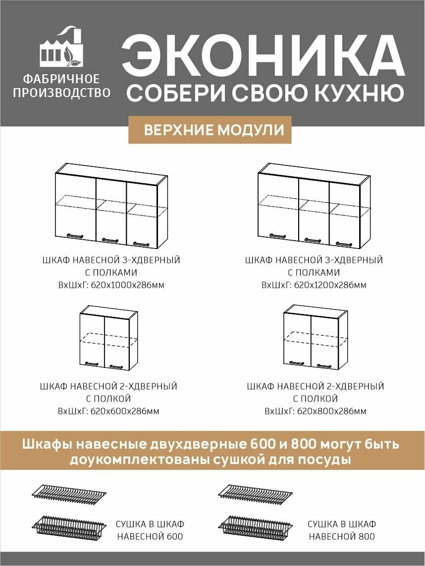 Кухонный гарнитур Fortuna_kids Версаль, лофт, 2 м, ЛДСП, черный